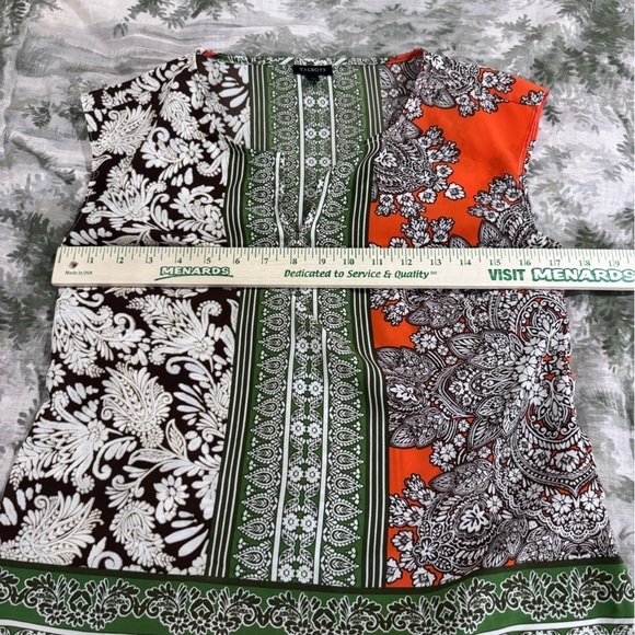 Talbots Multicolor Patterned Top - Picture 4 of 9